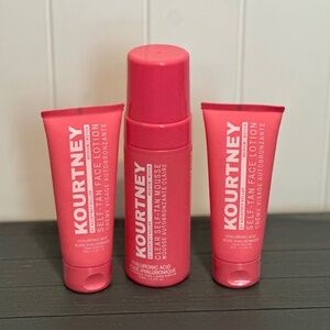 Kourtney Keller Self Tanning Mouse and 2 Face Tanning Lotion Set 3 Piece Set